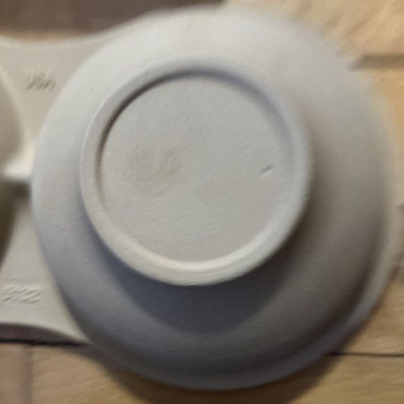 Pampered Chef Stoneware #5132 Microwave Double Egg Cooker, Made in the USA - Picture 5 of 13